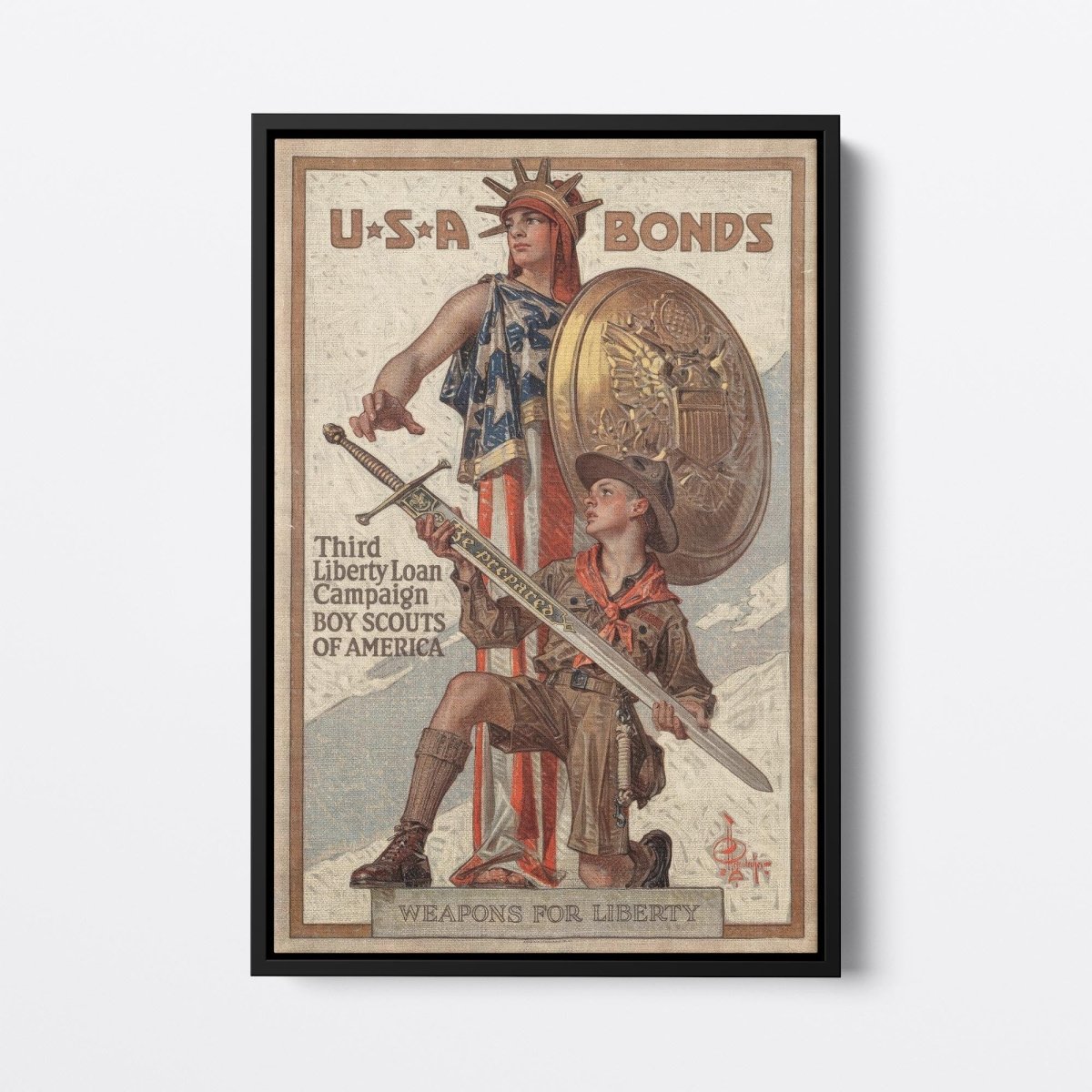 Weapons for Liberty, USA Bonds | Joseph Leyendecker | Ave Legato Art Prints