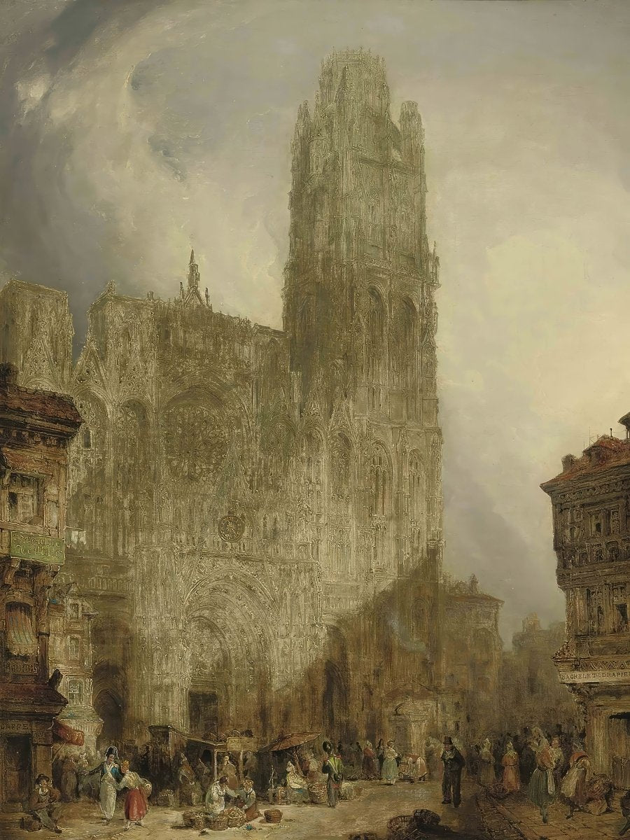 West Front of Notre Dame Cathedral, Rouen | David Roberts | Ave Legato Art Prints