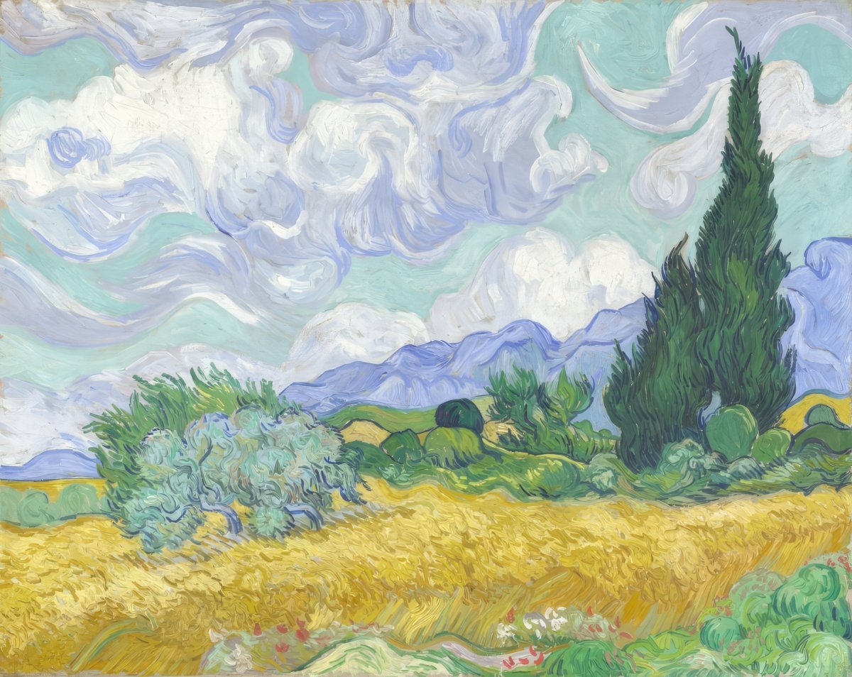 Wheatfield With Cypresses | Vincent van Gogh | Ave Legato Art Prints