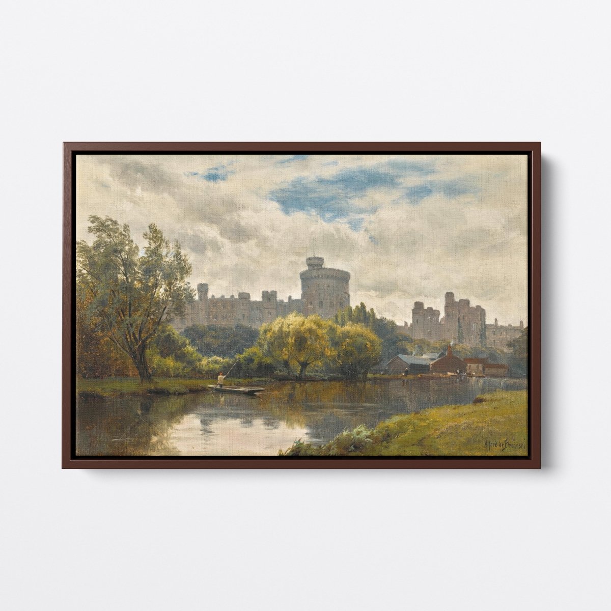 Windsor Castle from the Thames | Alfred de Bréanski | Ave Legato Art Prints