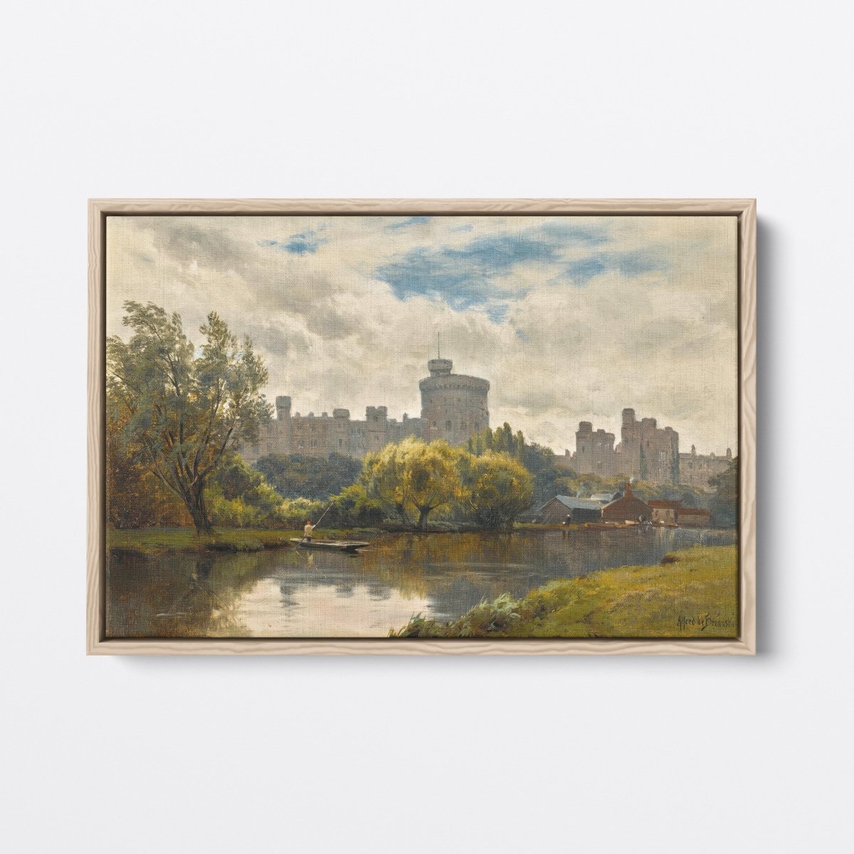 Windsor Castle from the Thames | Alfred de Bréanski | Ave Legato Art Prints