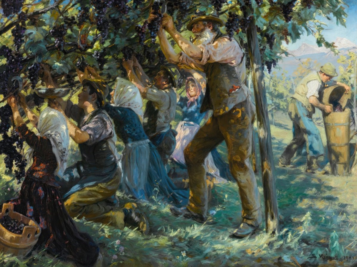 Wine Harvest in the Tyrol | Peder Krøyer | Ave Legato Art Prints