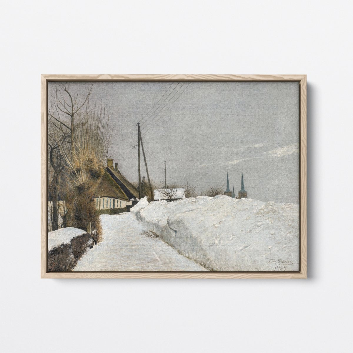 Winter Day in Roskilde | L.A. Ring | Ave Legato Art Prints