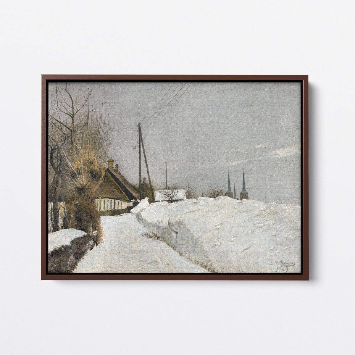 Winter Day in Roskilde | L.A. Ring | Ave Legato Art Prints