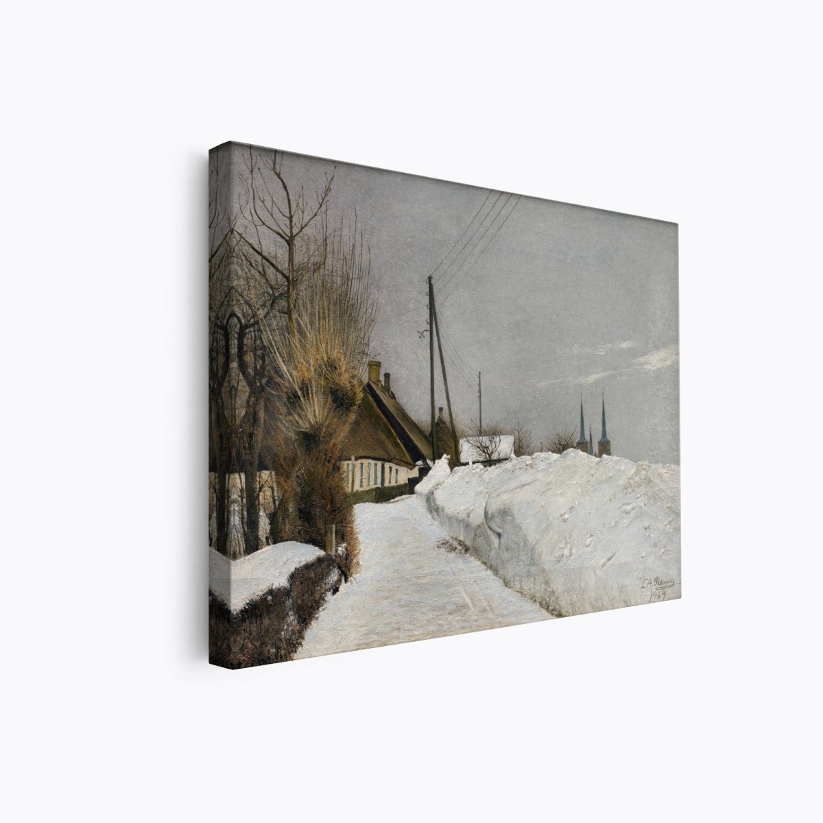 Winter Day in Roskilde | L.A. Ring | Ave Legato Art Prints