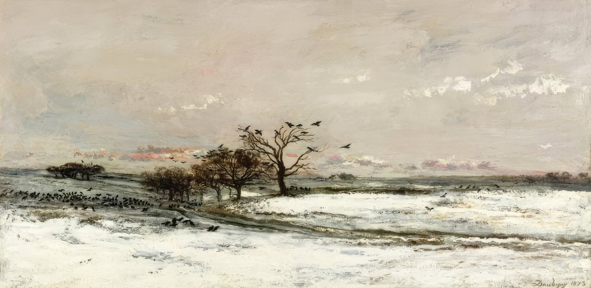 Winter Flock | Charles Daubigny | Ave Legato Art Prints