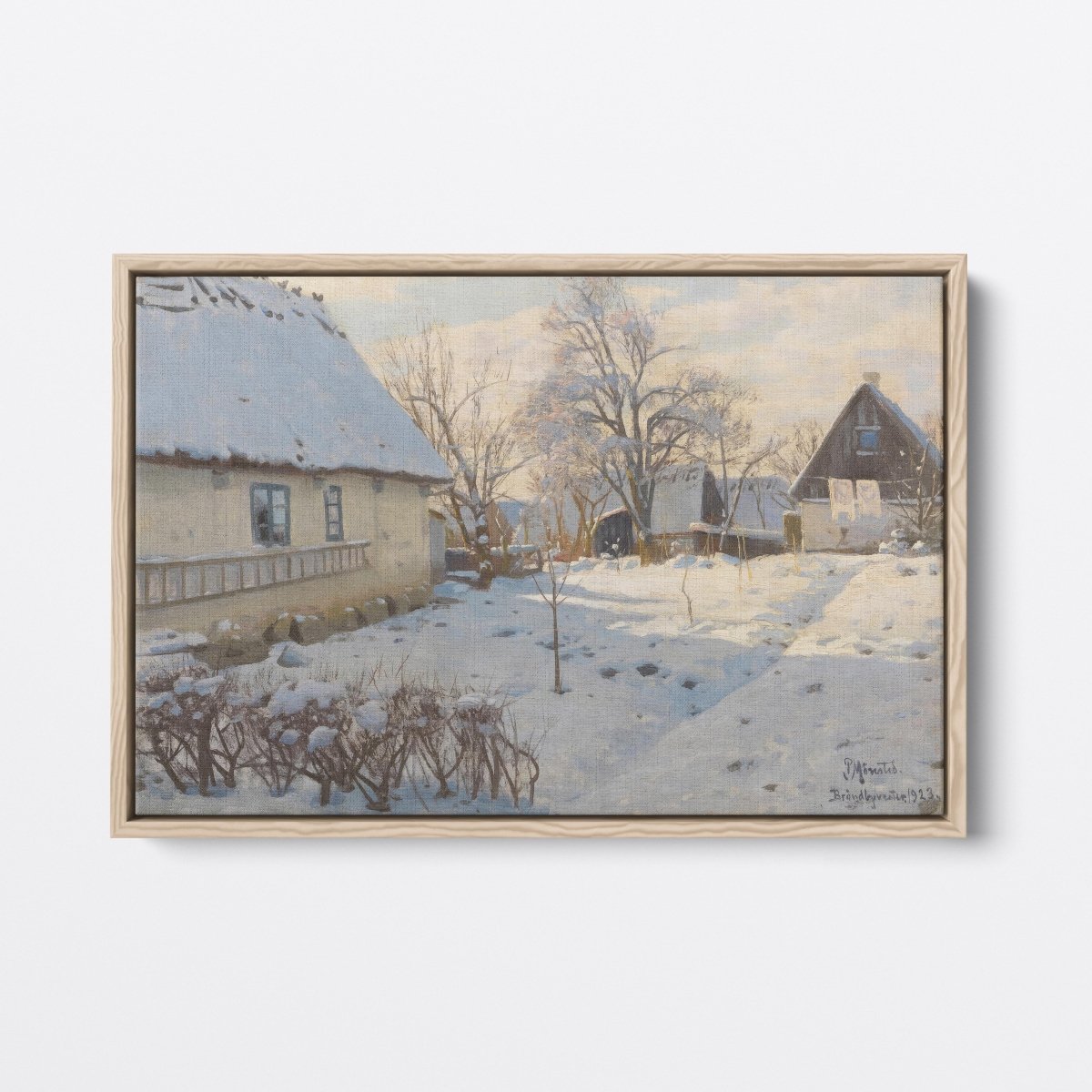 Winter in Brondyvester, Denmark | Peder Monsted | Ave Legato Art Prints