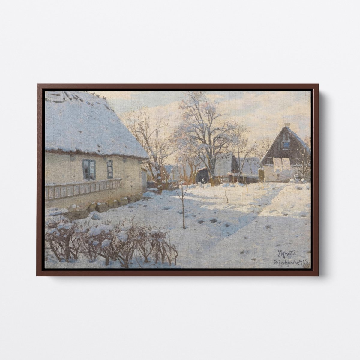 Winter in Brondyvester, Denmark | Peder Monsted | Ave Legato Art Prints