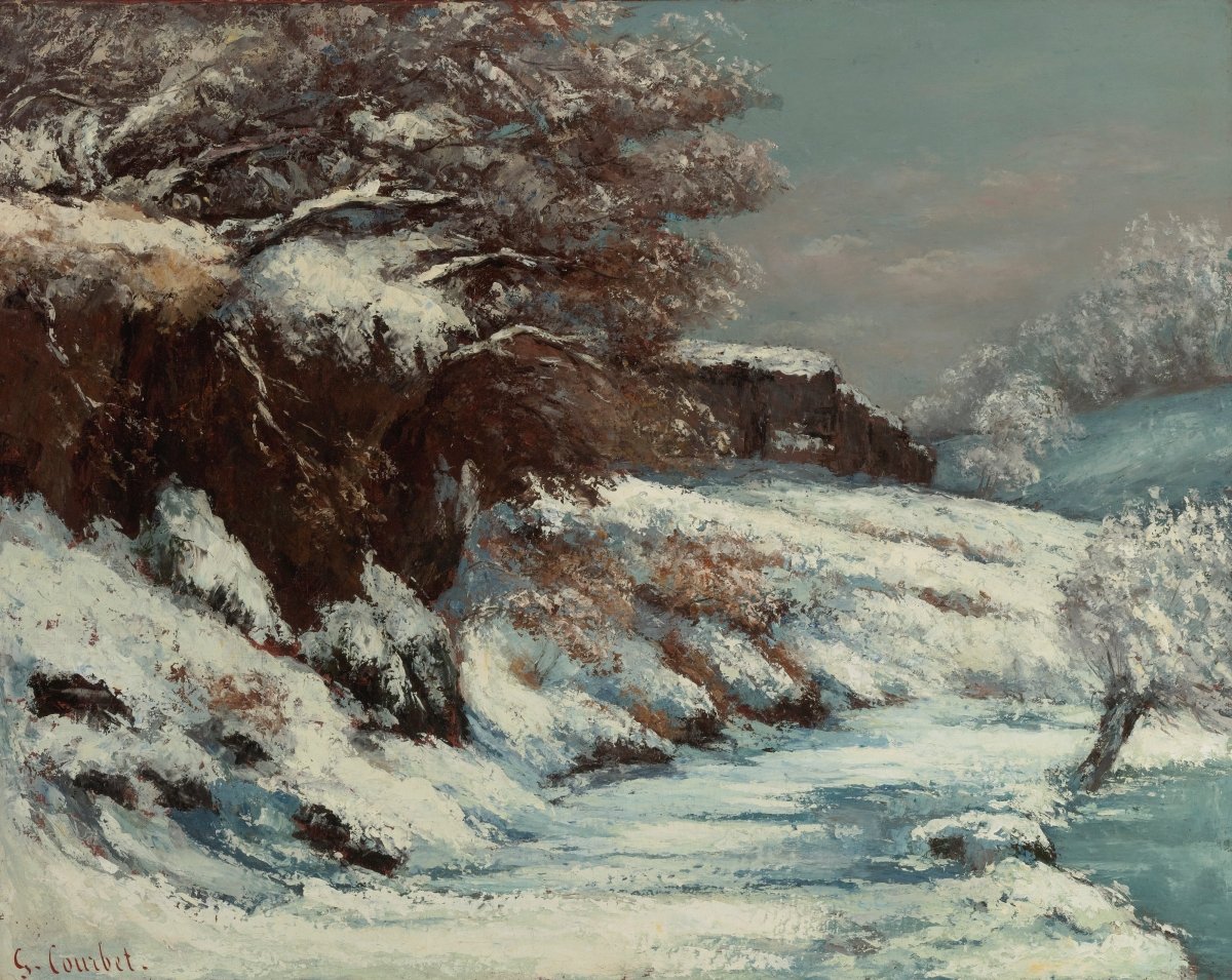 Winter Path | Gustave Courbet | Ave Legato Art Prints