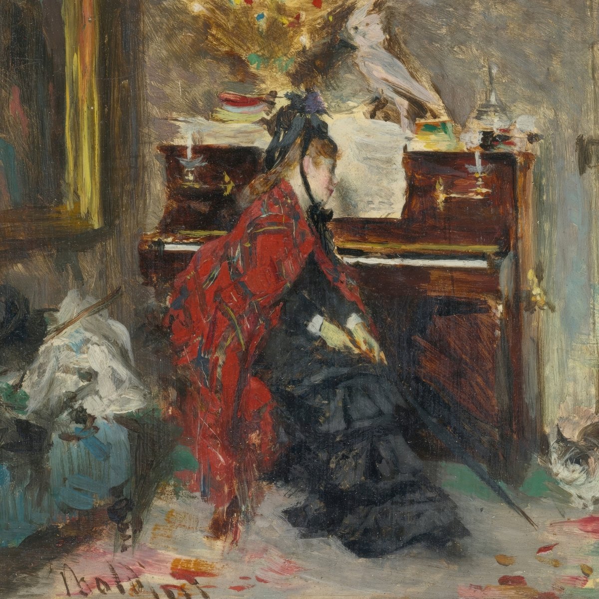 Woman at the Piano | Giovanni Boldini | Ave Legato Art Prints