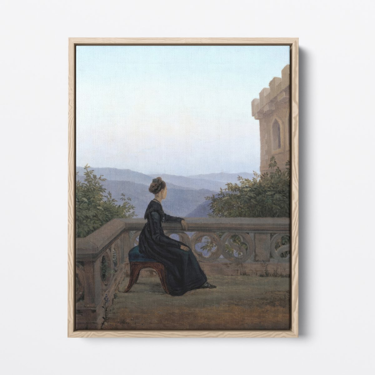 Woman on the Balcony | Carl Carus | Ave Legato Art Prints