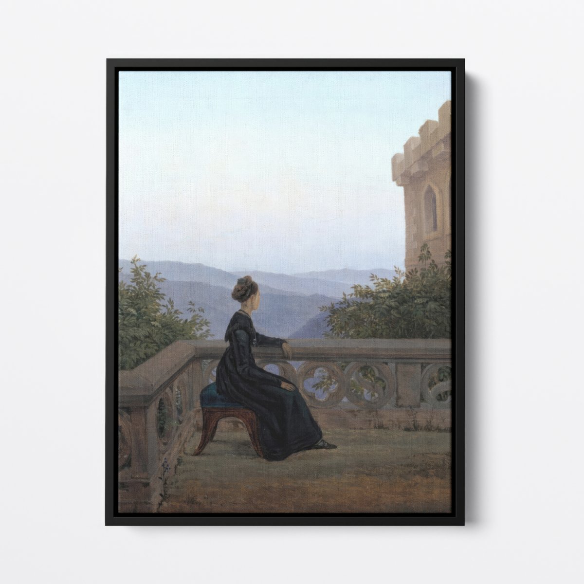 Woman on the Balcony | Carl Carus | Ave Legato Art Prints