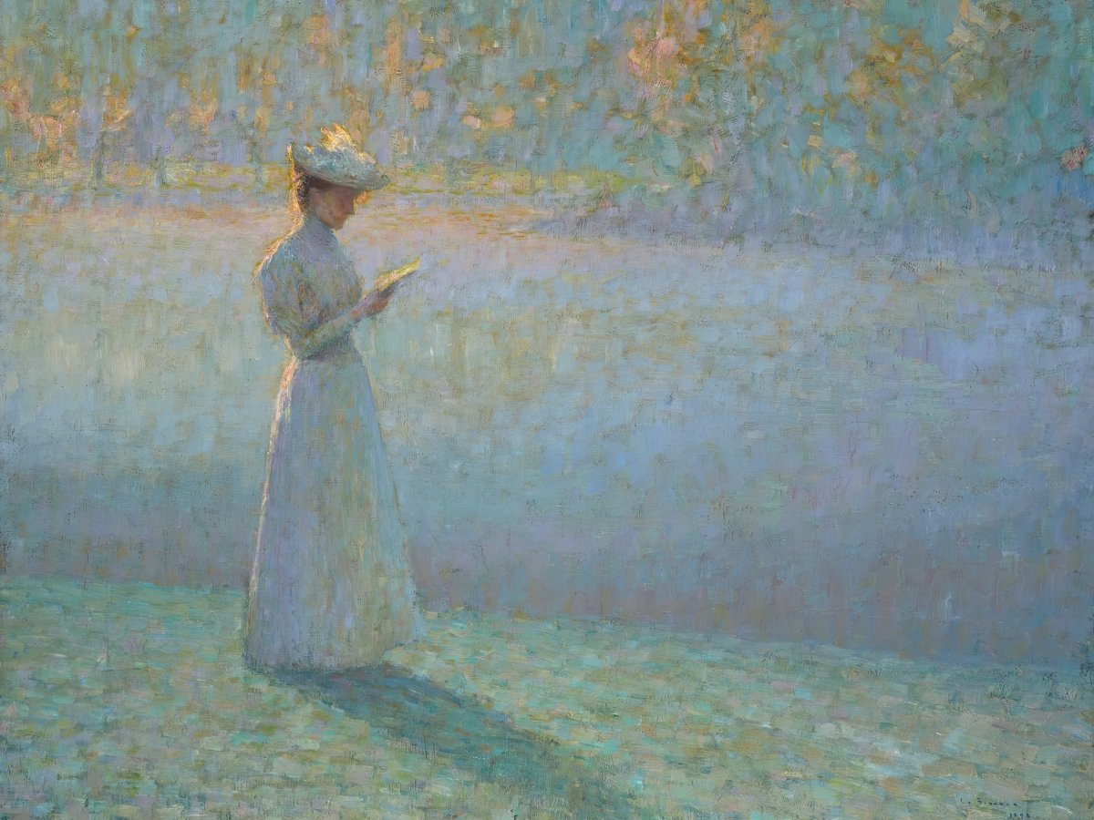 Woman Reading in a Landscape | Henri Le Sidaner | Ave Legato Art Prints