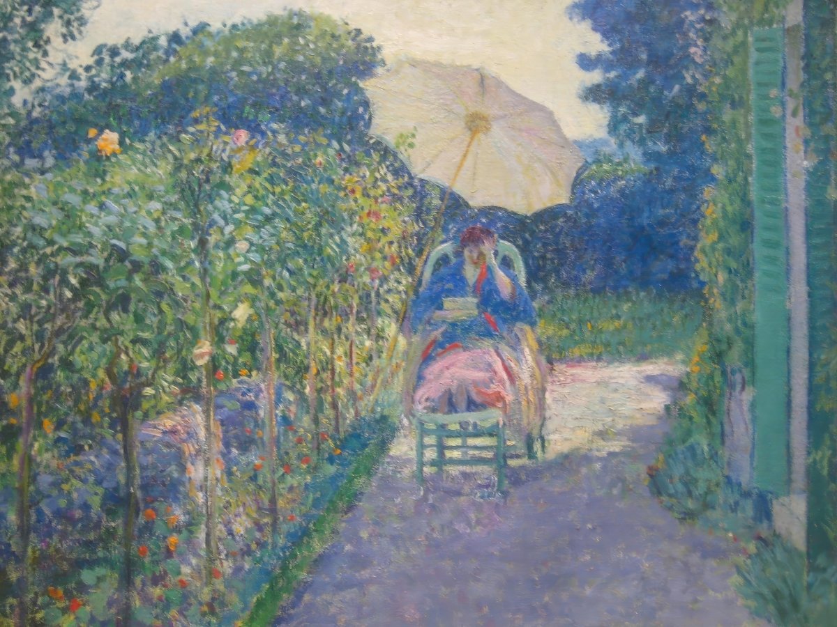 Woman Seated in a Garden | Frederick Frieseke | Ave Legato Art Prints