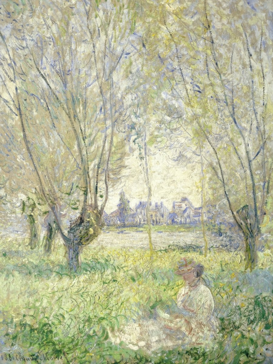 Woman Seated Under The Willows | Claude Monet | Ave Legato Art Prints