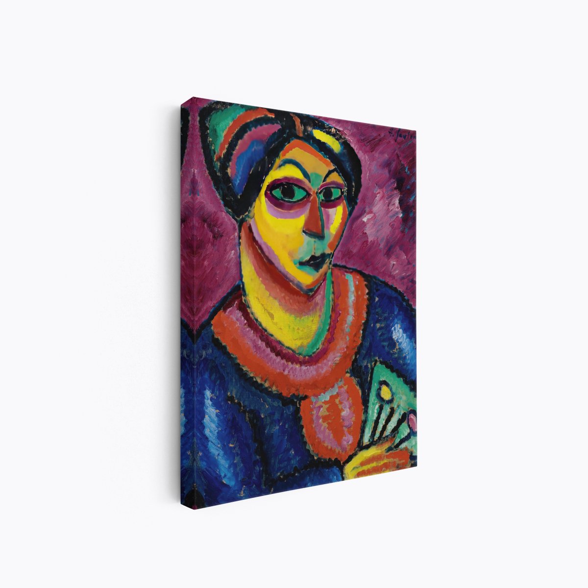 Woman with a Green Fan | Alexej von Jawlensky | Ave Legato Art Prints