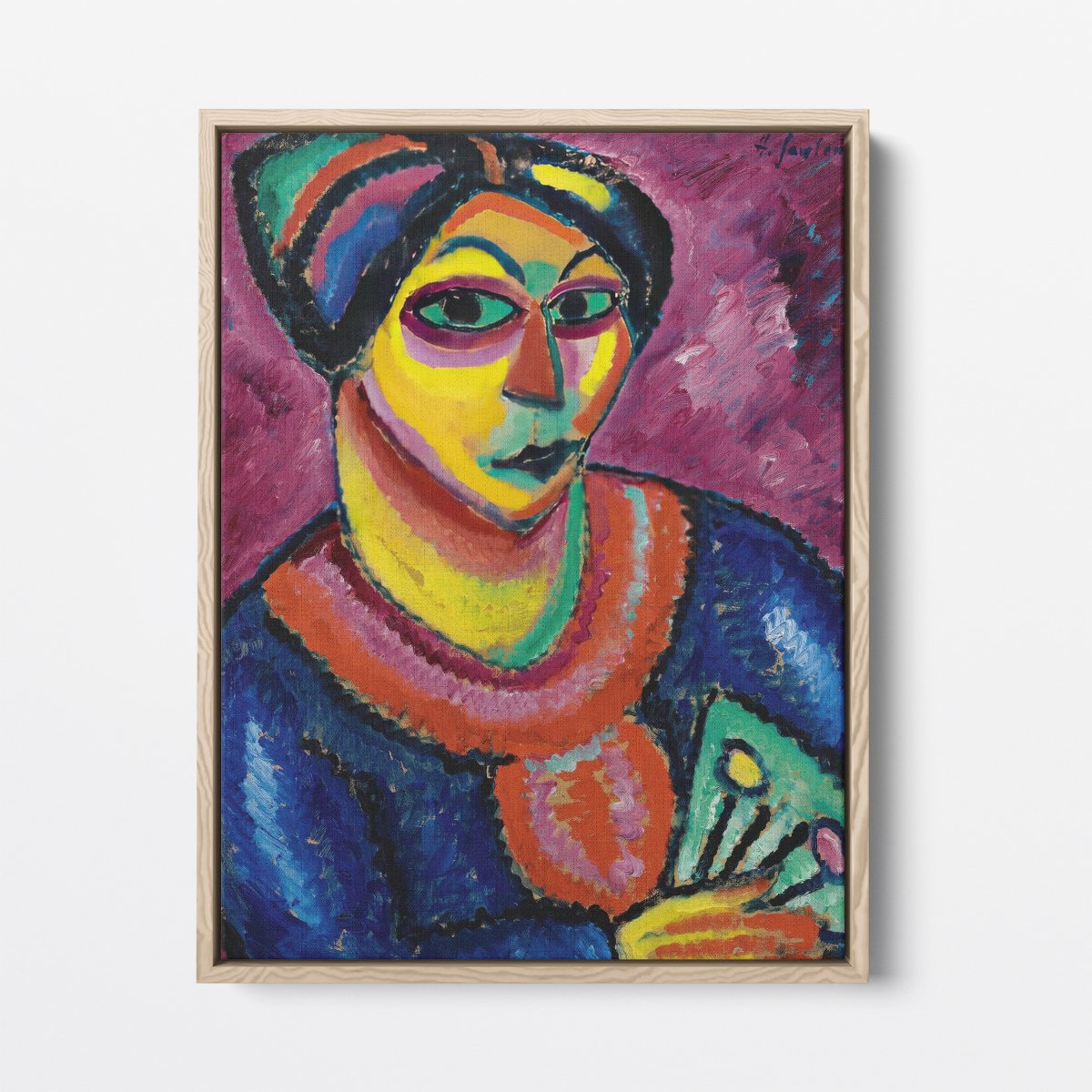 Woman with a Green Fan | Alexej von Jawlensky | Ave Legato Art Prints