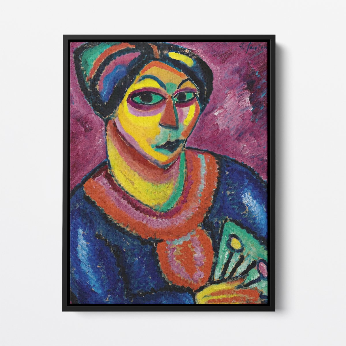 Woman with a Green Fan | Alexej von Jawlensky | Ave Legato Art Prints