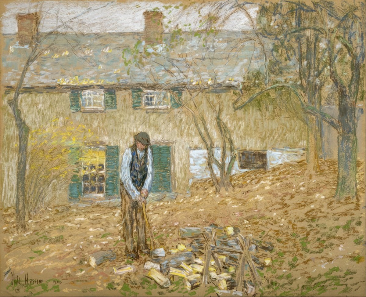 Woodchopper | Childe Hassam | Ave Legato Art Prints