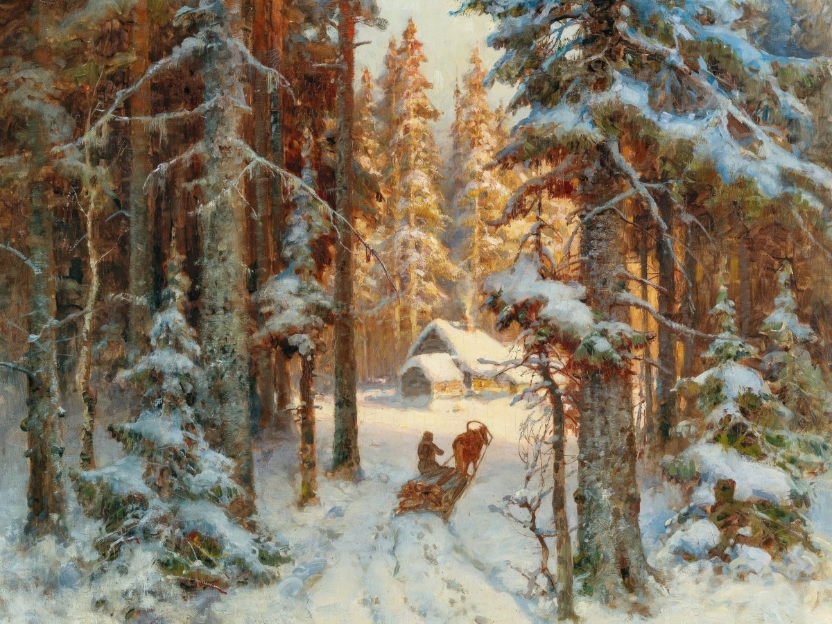 Woodcutters Returning Home | Julius von Klever | Ave Legato Art Prints