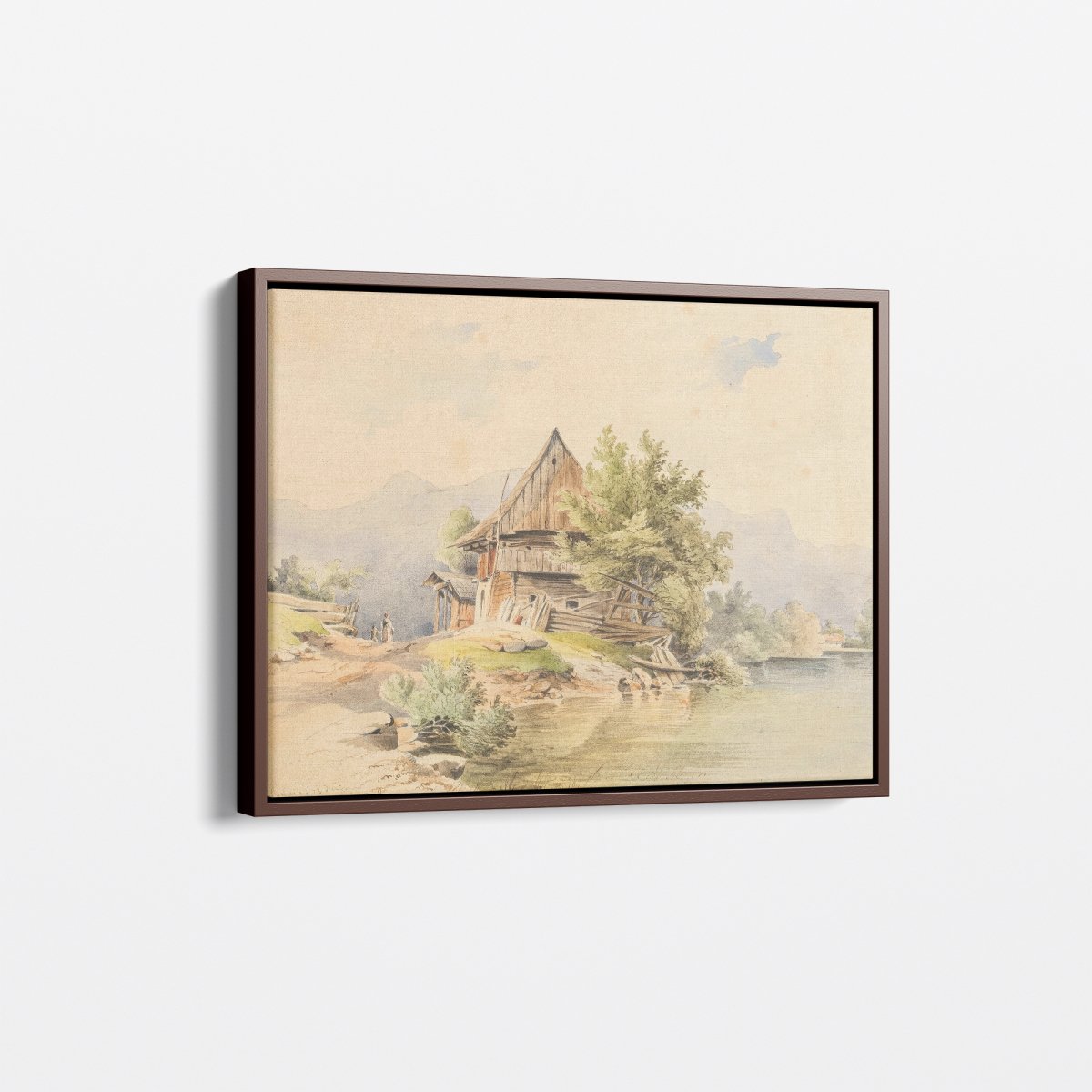 Wooden Hut by the Lake | Carl Lafite | Ave Legato Art Prints