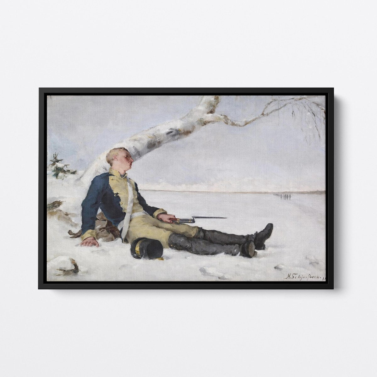 Wounded Warrior in the Snow | Helene Schjerfbeck | Ave Legato Art Prints