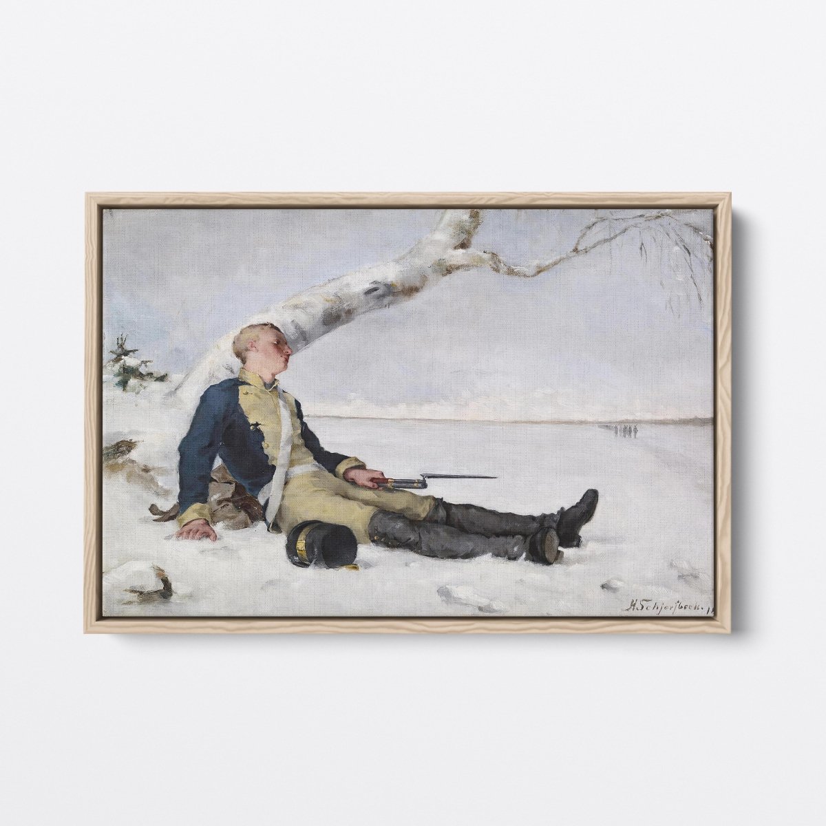 Wounded Warrior in the Snow | Helene Schjerfbeck | Ave Legato Art Prints