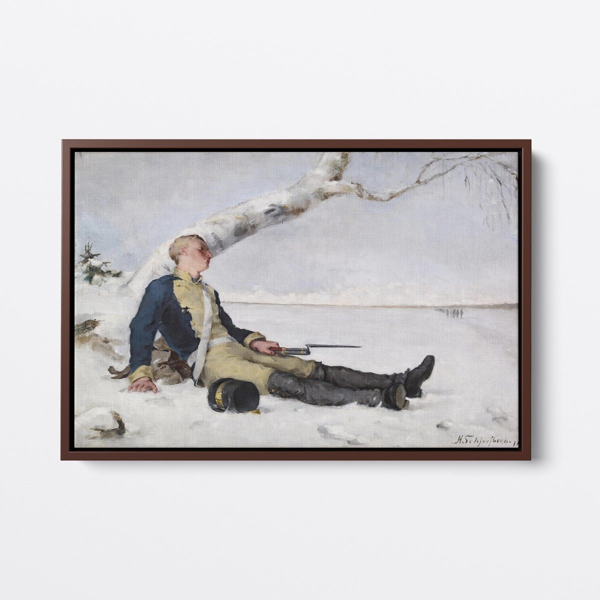 Wounded Warrior in the Snow | Helene Schjerfbeck | Ave Legato Art Prints