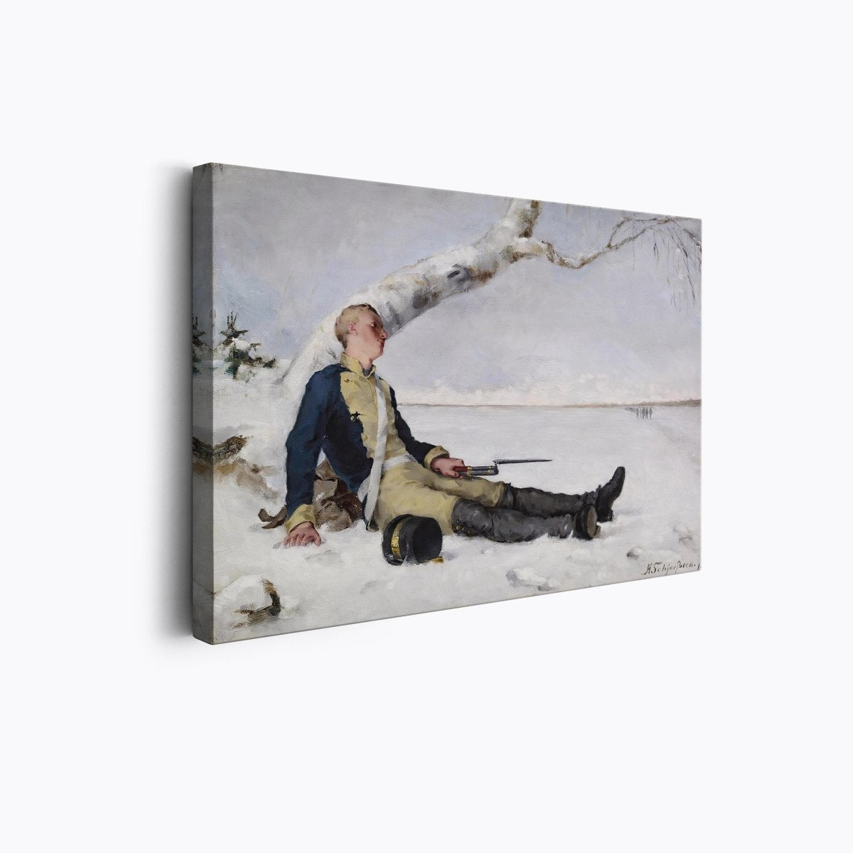 Wounded Warrior in the Snow | Helene Schjerfbeck | Ave Legato Art Prints