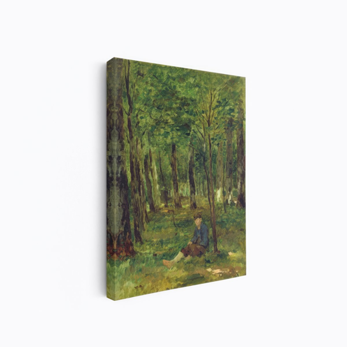 Young Farmer Sitting in the Forest | Thomas Herbst | Ave Legato Art Prints