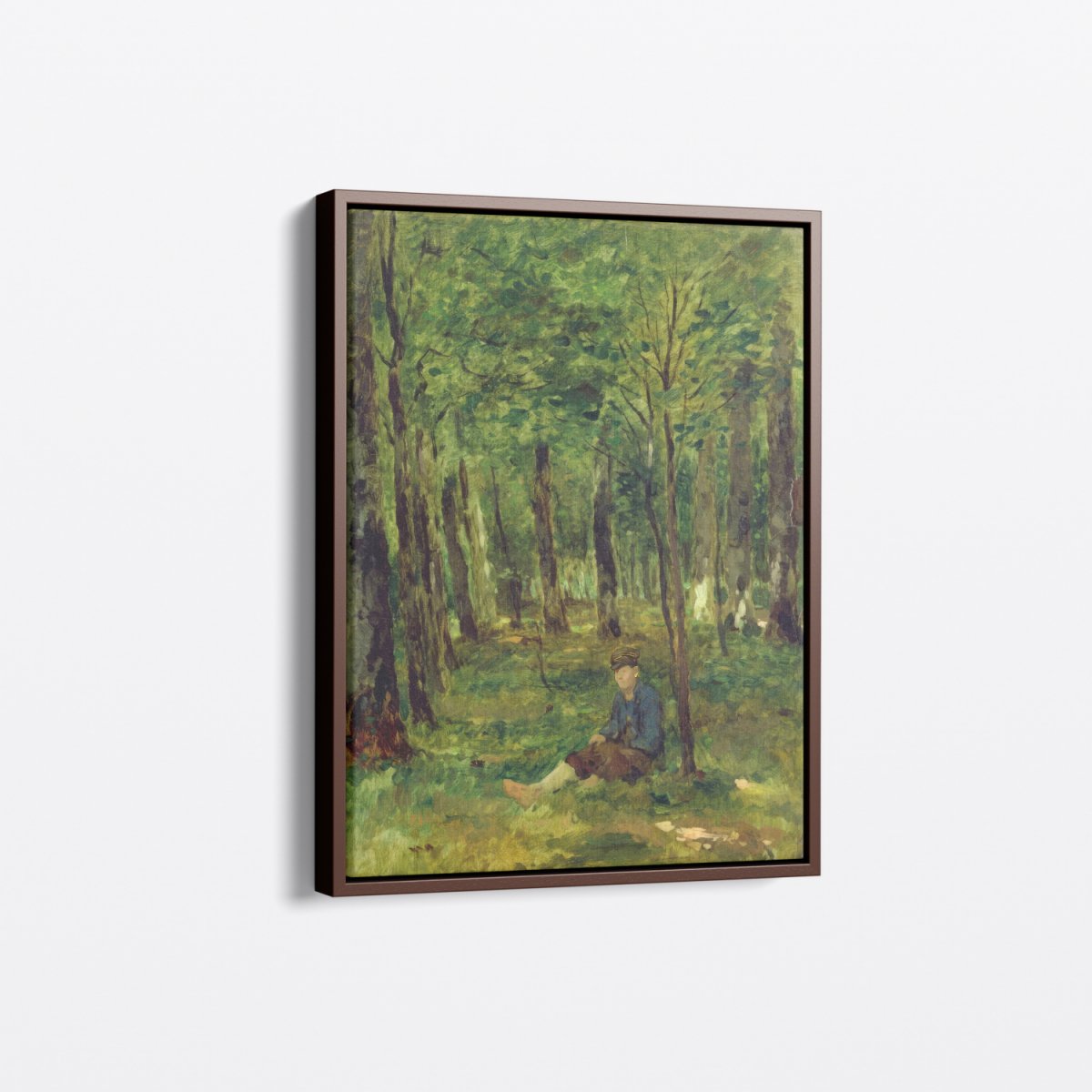 Young Farmer Sitting in the Forest | Thomas Herbst | Ave Legato Art Prints