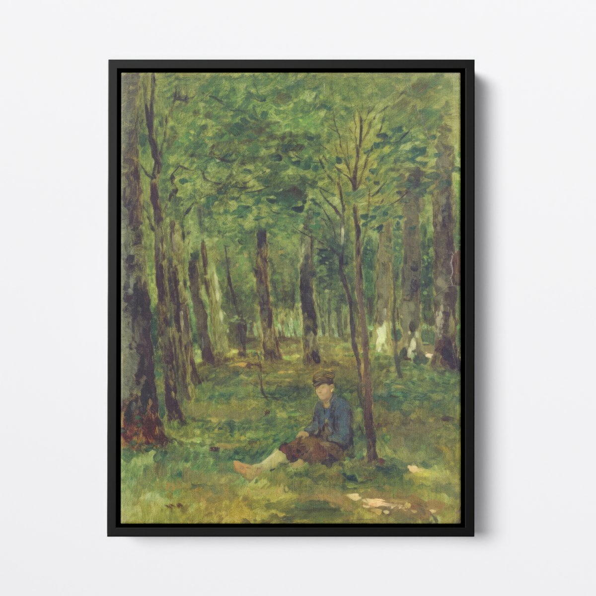 Young Farmer Sitting in the Forest | Thomas Herbst | Ave Legato Art Prints