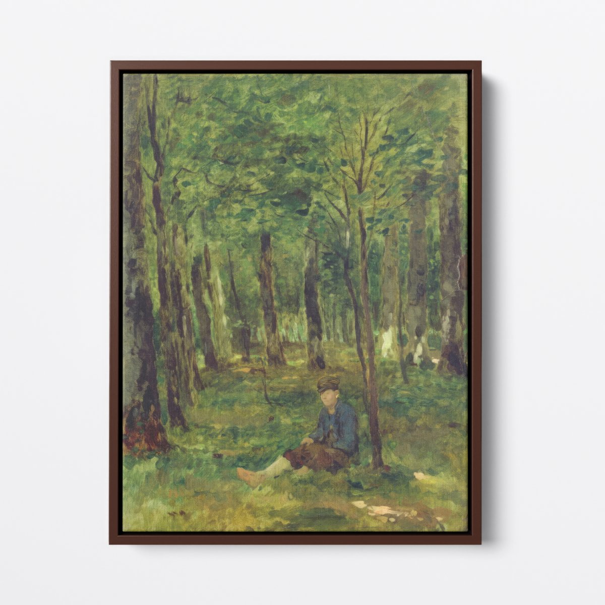 Young Farmer Sitting in the Forest | Thomas Herbst | Ave Legato Art Prints