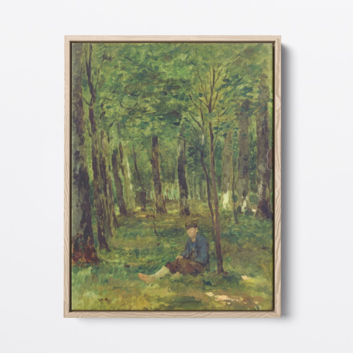 Young Farmer Sitting in the Forest | Thomas Herbst | Ave Legato Art Prints