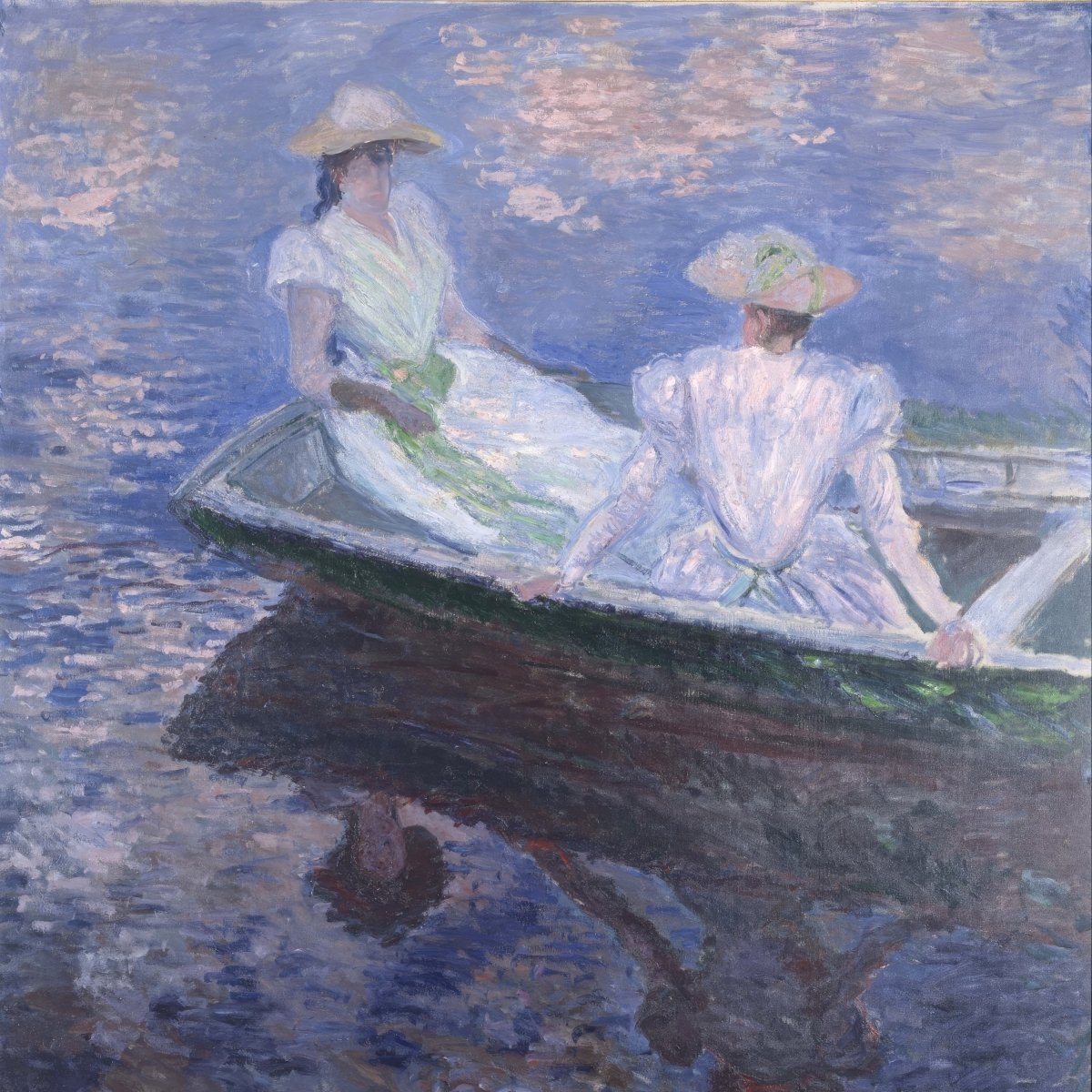 Young Girls in a Row Boat | Claude Monet | Ave Legato Art Prints