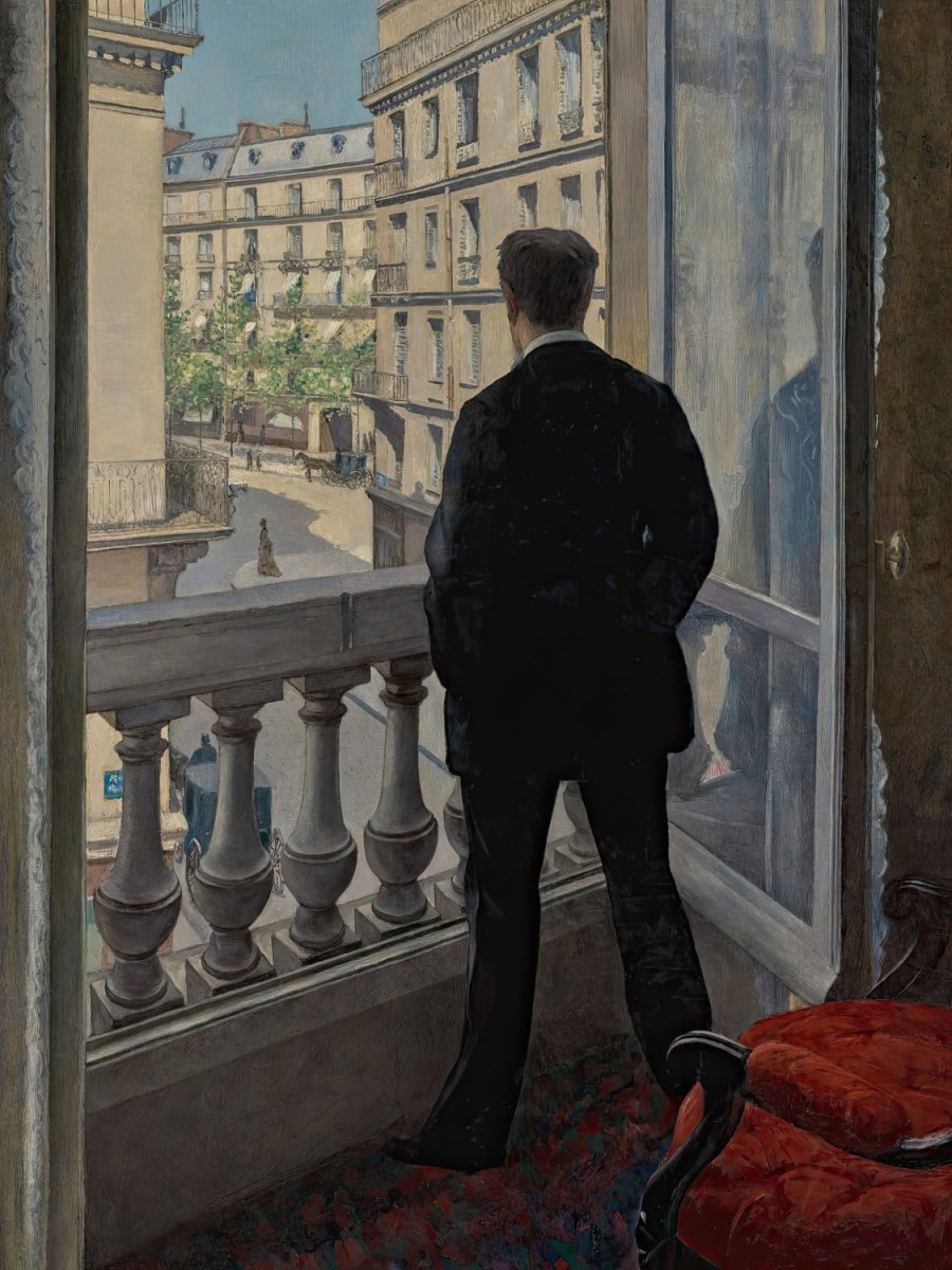 Young Man at the Window | Gustave Caillebotte | Ave Legato Art Prints