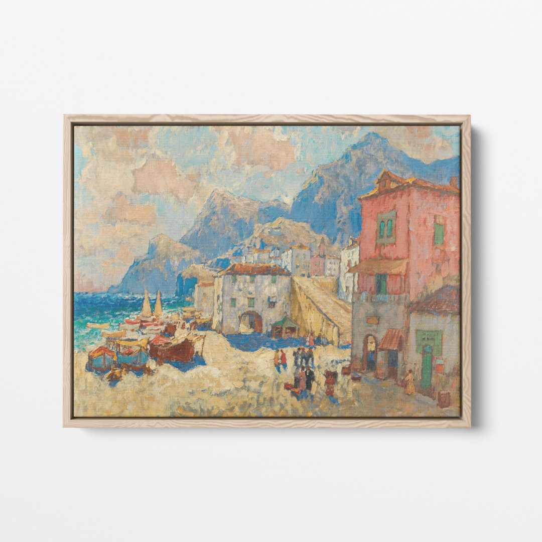 A Coastal Town in Spain | Konstantin Gorbatov | Ave Legato | Canvas Art Prints | Vintage Artwork