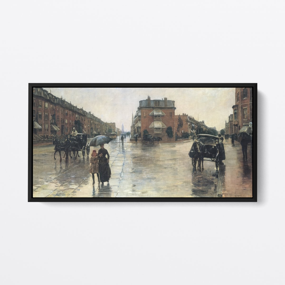 A Rainy Day In Boston | Childe Hassam | Ave Legato | Canvas Art Prints | Vintage Artwork