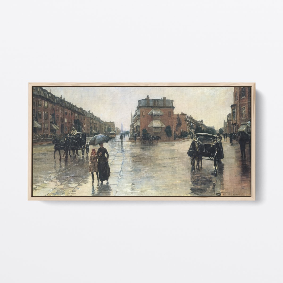 A Rainy Day In Boston | Childe Hassam | Ave Legato Art Prints