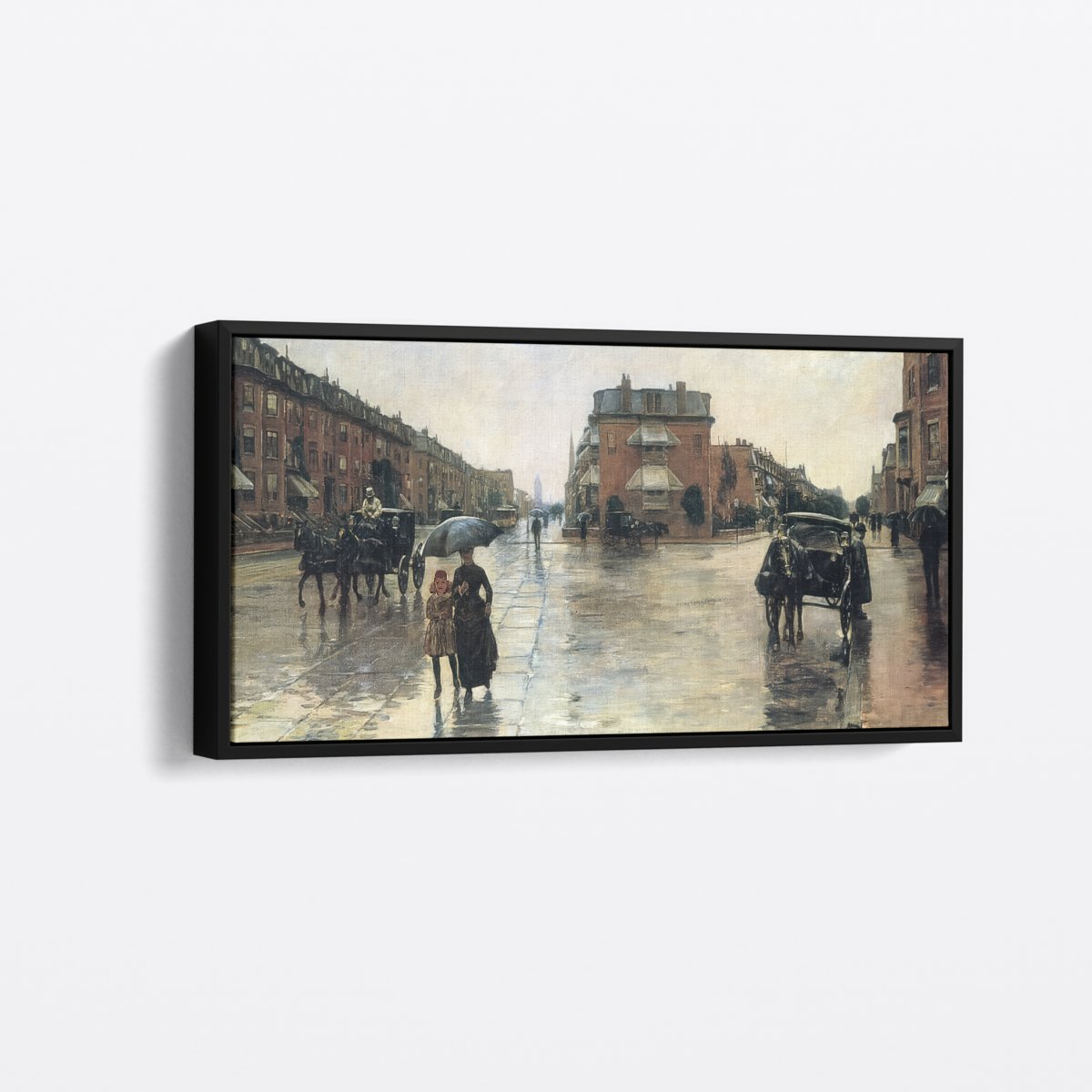 A Rainy Day In Boston | Childe Hassam | Ave Legato | Canvas Art Prints | Vintage Artwork