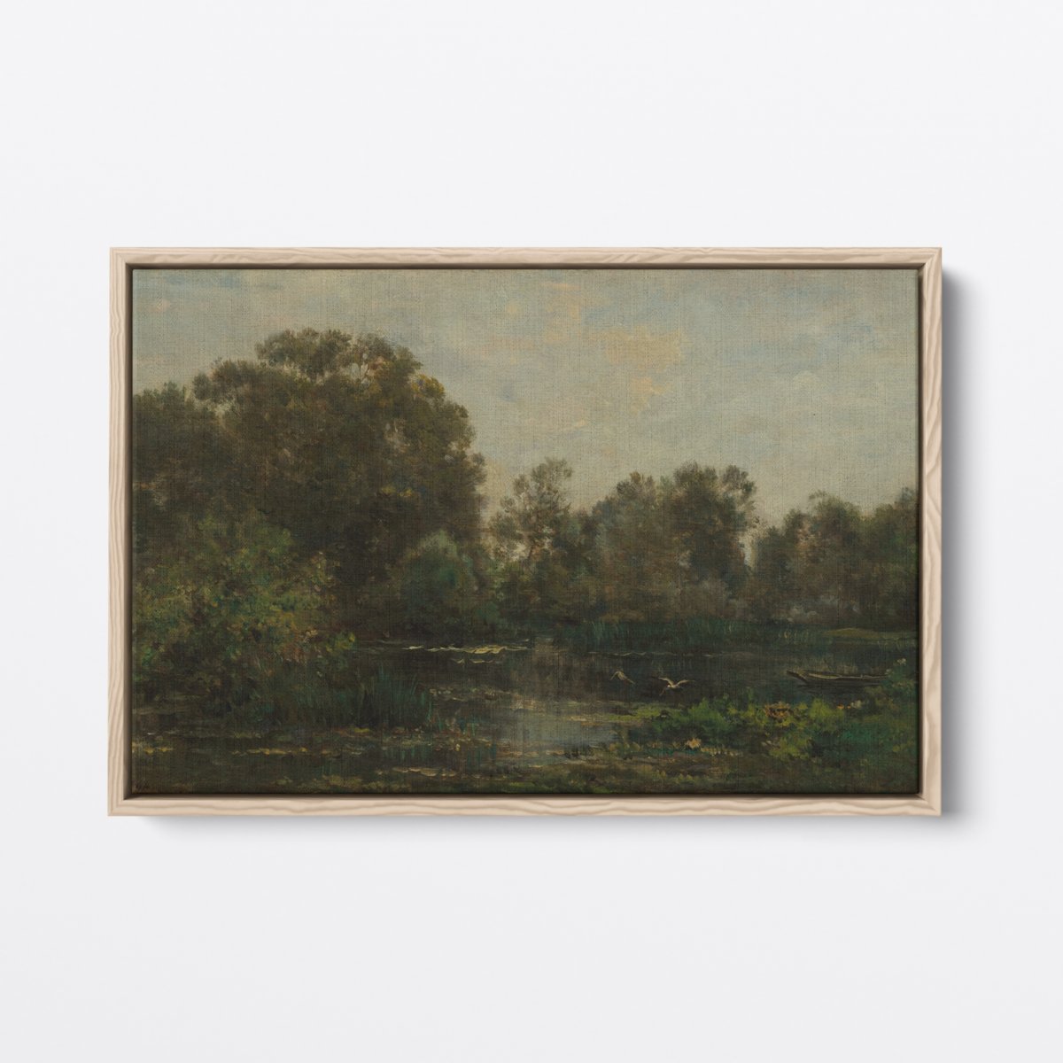 A River Landscape | Charles Daubigny | Ave Legato Art Prints