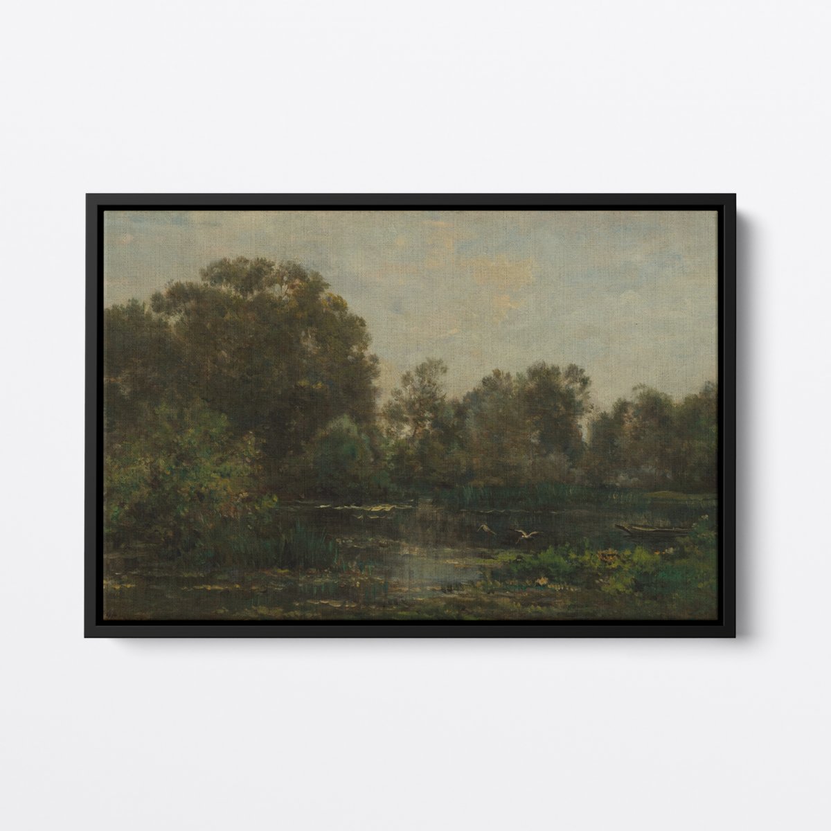 A River Landscape | Charles Daubigny | Ave Legato | Canvas Art Prints | Vintage Artwork