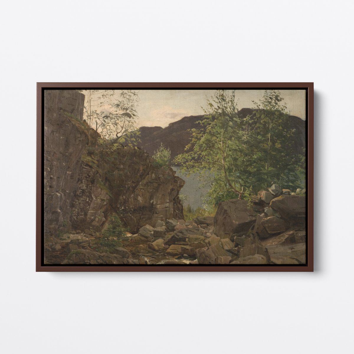 Across the Rocks | Unknown | Ave Legato | Canvas Art Prints | Vintage Artwork