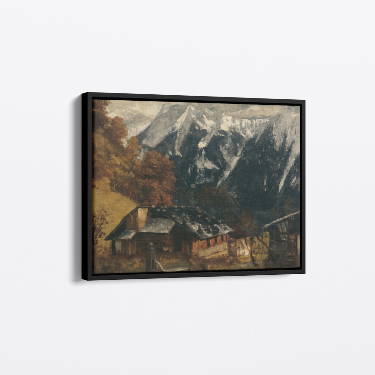 Alpine Cottages | Gustave Courbet | Ave Legato | Canvas Art Prints | Vintage Artwork