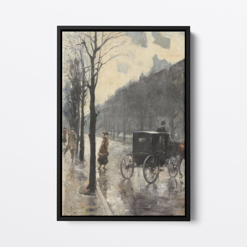 Approaching the Carriage | Lesser Ury | Ave Legato | Canvas Art Prints | Vintage Artwork