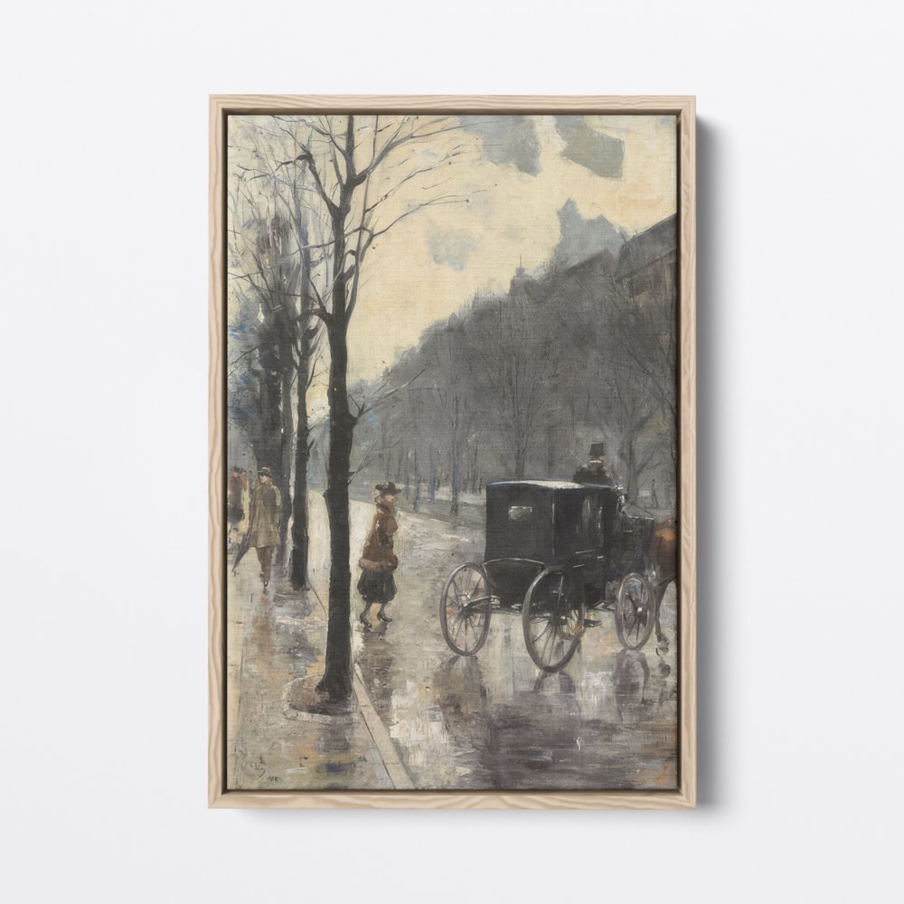 Approaching the Carriage | Lesser Ury | Ave Legato | Canvas Art Prints | Vintage Artwork