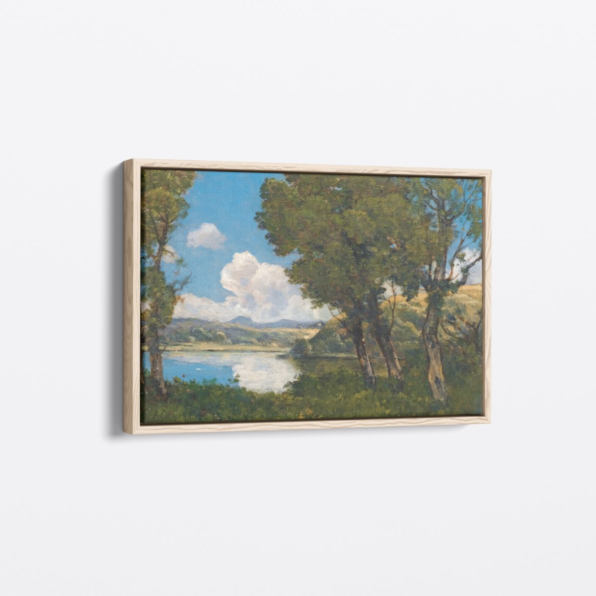 Azure Sky at Clearlake | Henri-Joseph Harpignies | Ave Legato | Canvas Art Prints | Vintage Artwork