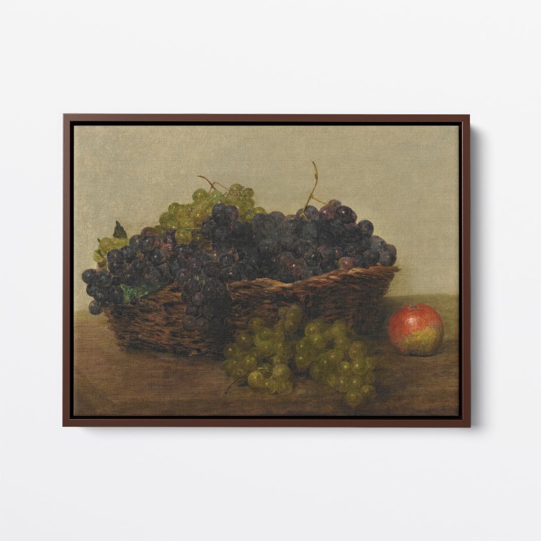 Basket With Grapes | Victoria Fantin-Latour | Ave Legato | Canvas Art Prints | Vintage Artwork