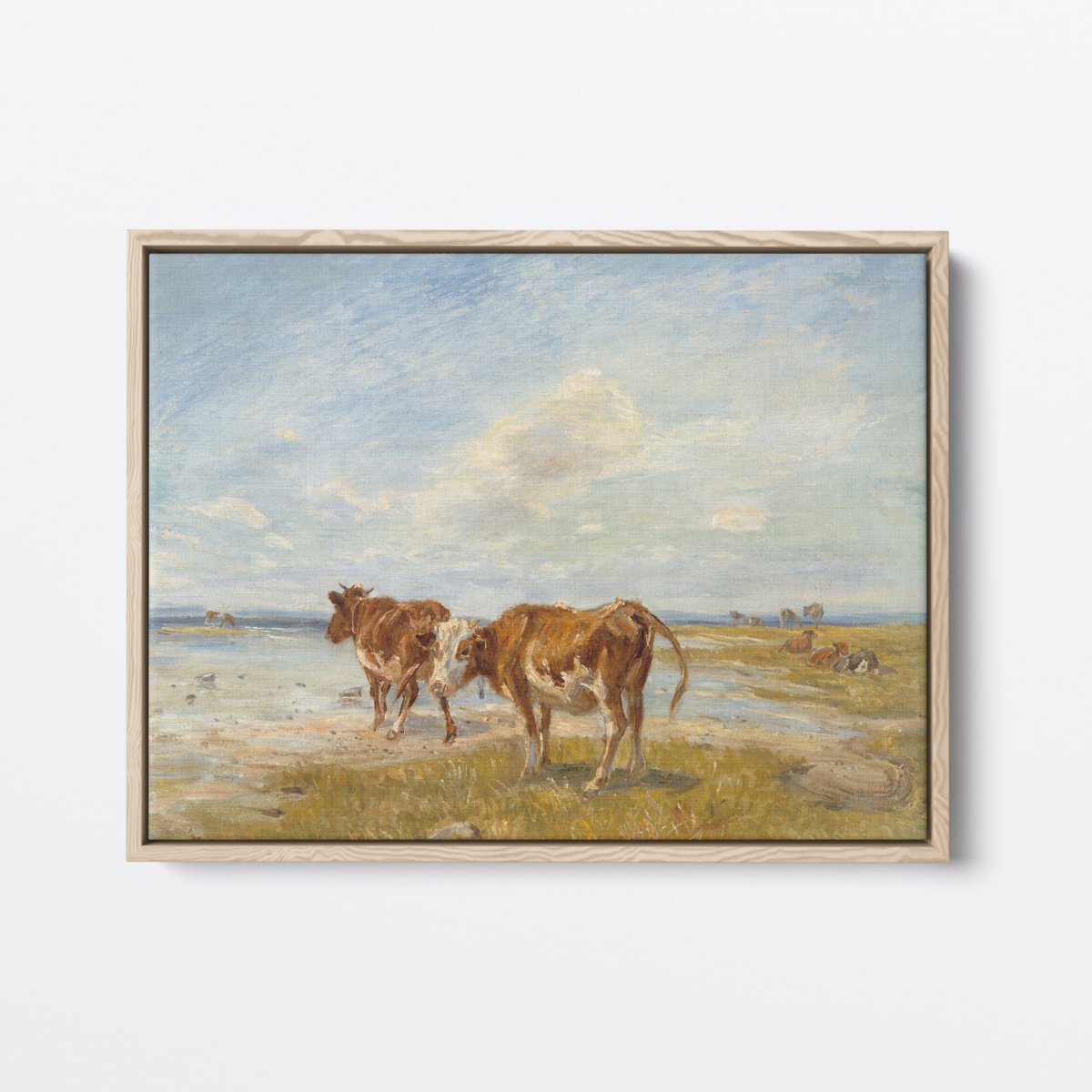 Beached Cows | Theodor Philipsen | Ave Legato | Canvas Art Prints | Vintage Artwork