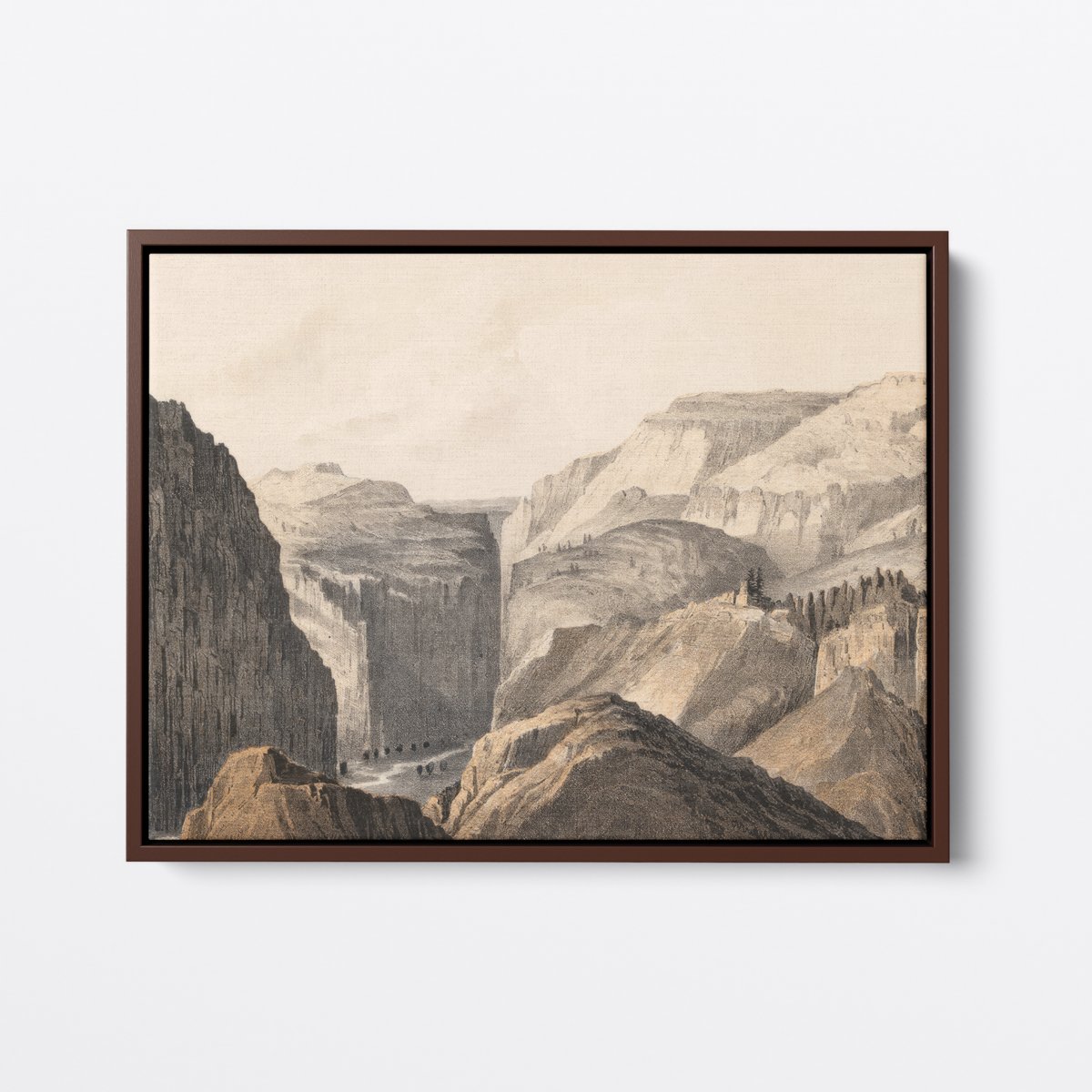 Black Canyon, Colorado | Friedrich von Egloffstein | Ave Legato | Canvas Art Prints | Vintage Artwork